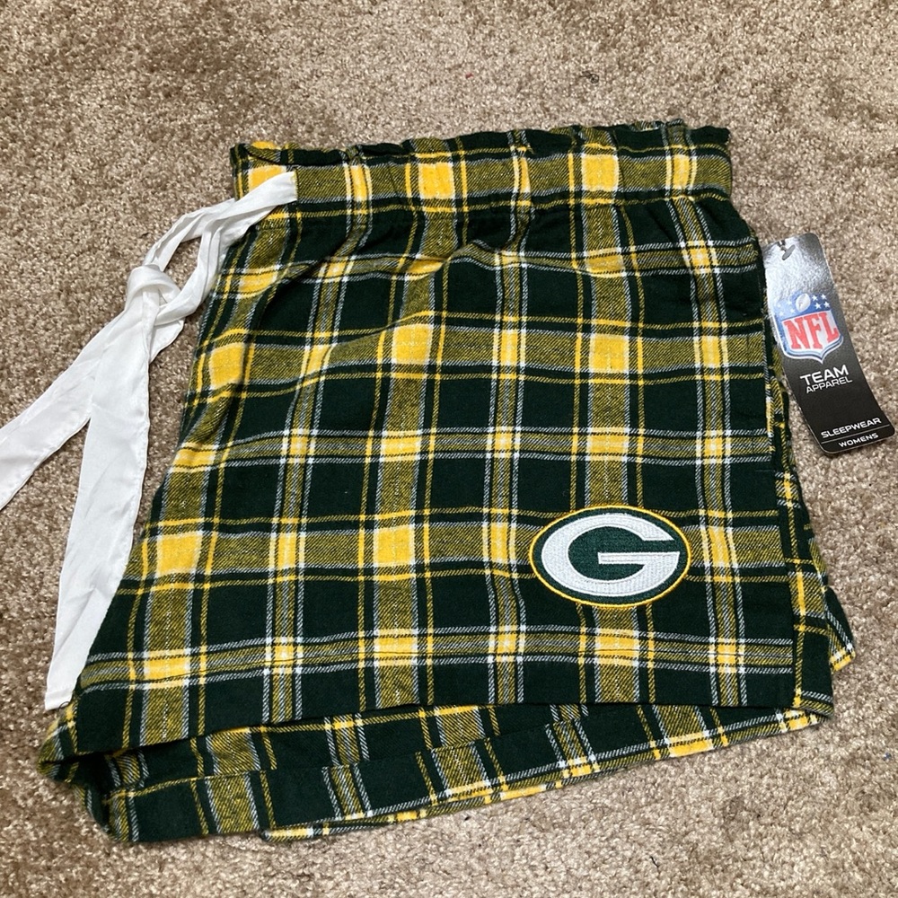 Green Bay Packers Flannel Pajama Shorts